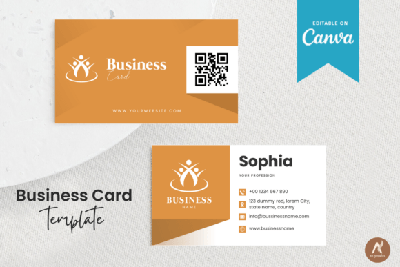 Editable Simple Business Card Template for Modern Brands