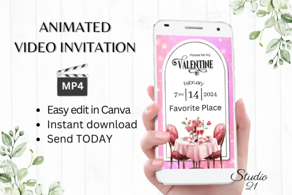 Effortless Charm: The Digital Valentine's Day Invitation