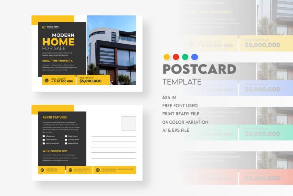 Effortless Marketing: Real Estate Postcard Template Design