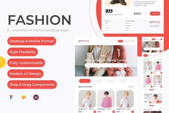 Everbronx: A Website Home Landing Page for Style-Forward Brands