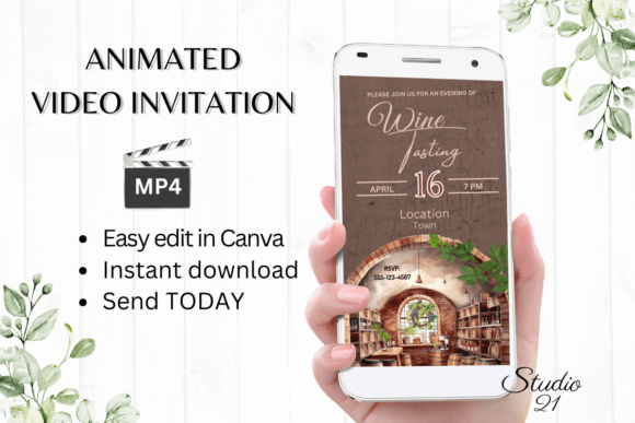 Uncork the Perfect Invite: Animated Digital Templates