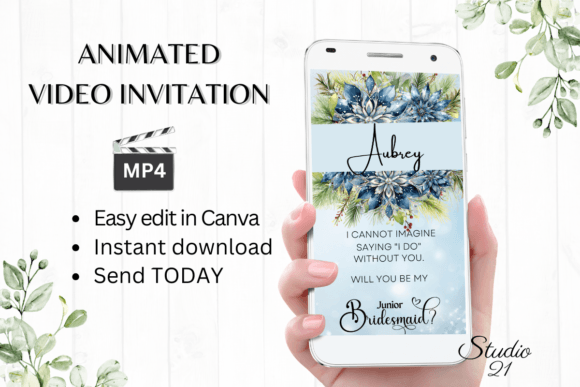 Winter Junior Bridesmaid W3256JM: A Font for Festive Elegance