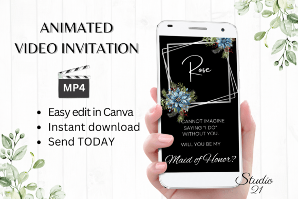 Winter Maid of Honor Proposal: A Digital Invitation Guide
